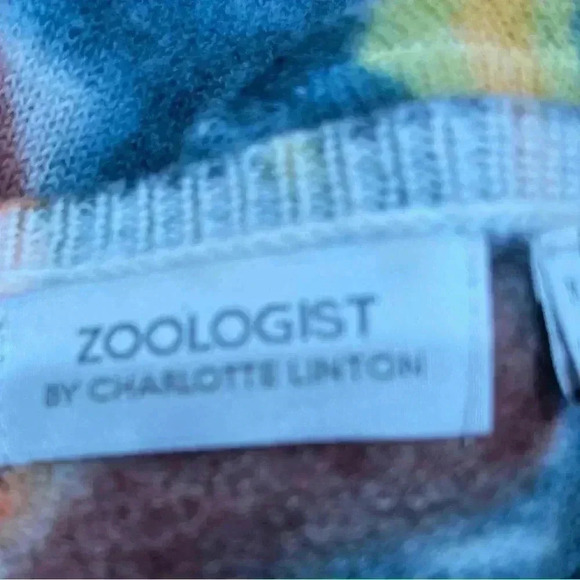 Zoologist by Charlotte Linton Anthropologie cropped 100% merino wool swe… ❤️ - Picture 2 of 8
